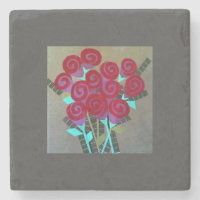 Oreiller à lancer Roses en papier