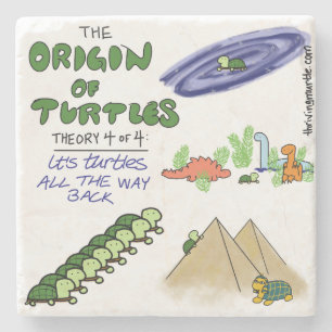 Dessous-de-verre En Pierre Origine de la théorie des tortues 4