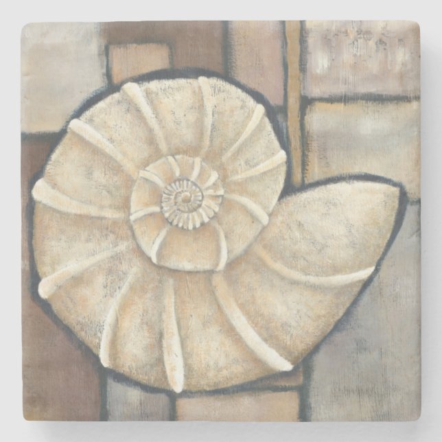 Dessous-de-verre En Pierre Ormeau Shell (Devant)