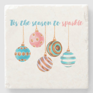 Dessous-de-verre En Pierre Ornements d'arbre de Noël 26