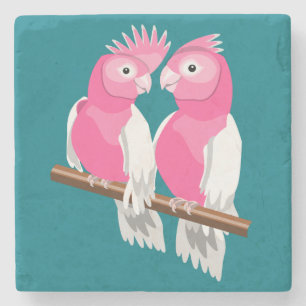 Dessous-de-verre En Pierre Paire de Galahs