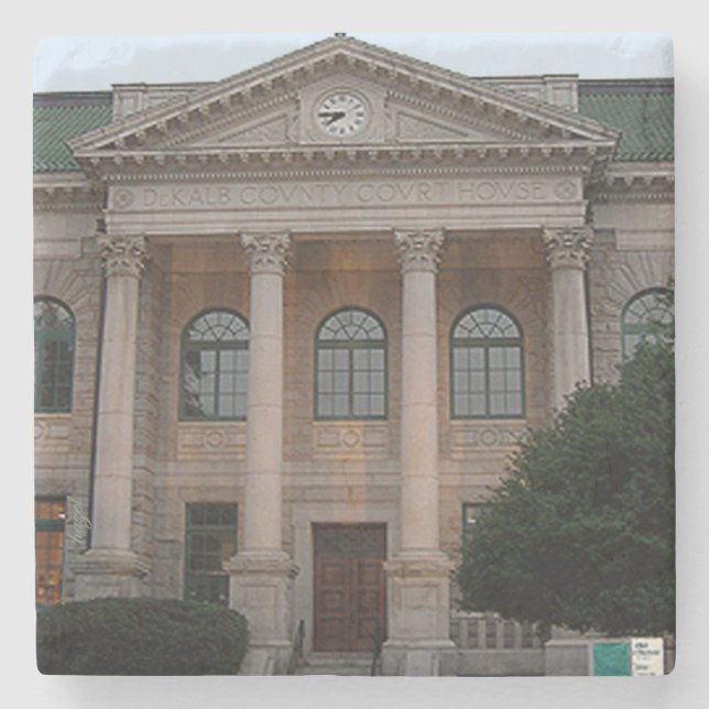 Dessous-de-verre En Pierre Palais de Justice Decatur Dessous de verre en pier (Devant)