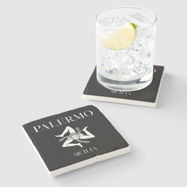 Dessous-de-verre En Pierre Palermo Sicile (Côté)