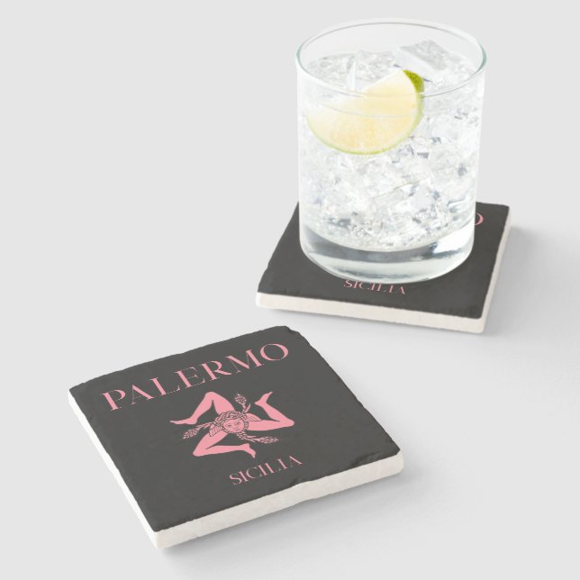 Dessous-de-verre En Pierre Palermo Sicile (Côté)