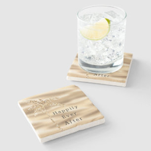 Dessous-de-verre En Pierre Palmier Pailleté Glam Gold