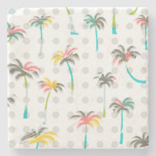 Dessous-de-verre En Pierre Palmiers 2 d'aquarelle