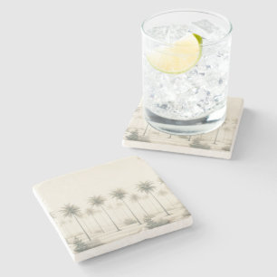 Dessous-de-verre En Pierre Palmiers à Miami