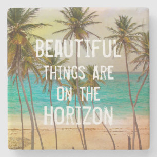 Dessous-de-verre En Pierre Palmiers de Plage Hawaiian Tropical cool