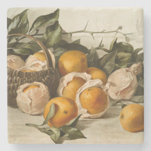 Dessous-de-verre En Pierre Panier d'oranges