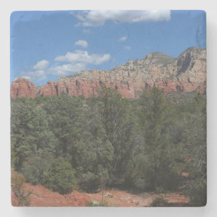 Dessous-de-verre En Pierre Panorama de Red Rocks à Sedona Arizona