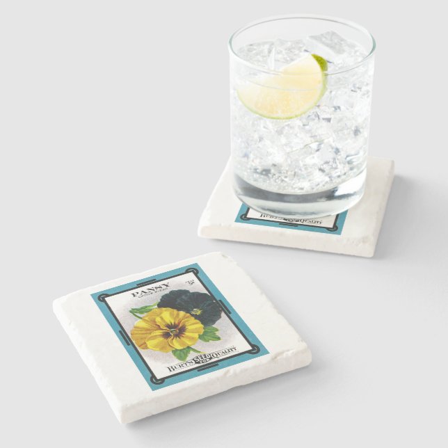 Dessous-de-verre En Pierre Pansy (Côté)