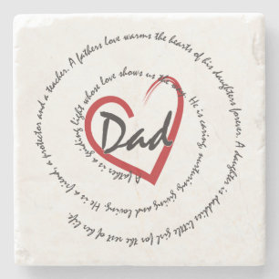 Dessous-de-verre En Pierre Papa - Fête des pères