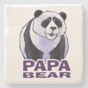 Dessous-de-verre En Pierre Papa Panda Bear