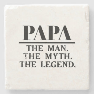 Dessous-de-verre En Pierre Papaw The Man Myth Legend Fête des pères