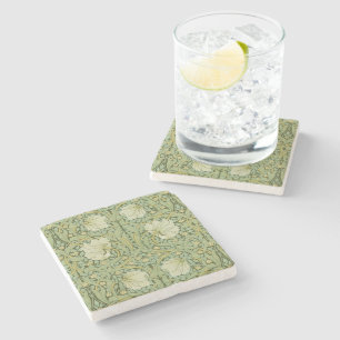 Dessous-de-verre En Pierre Papier peint floral bleu Pimpernel de William Morr