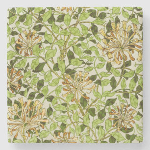 Dessous-de-verre En Pierre Papier peint floral Chèvrefeuille de William Morri