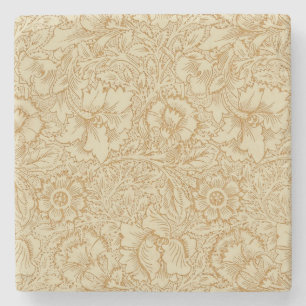 Dessous-de-verre En Pierre Papier peint floral Poppy de William Morris