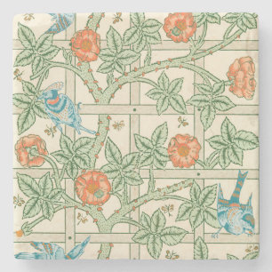 Dessous-de-verre En Pierre Papier peint victorien treillis de William Morris
