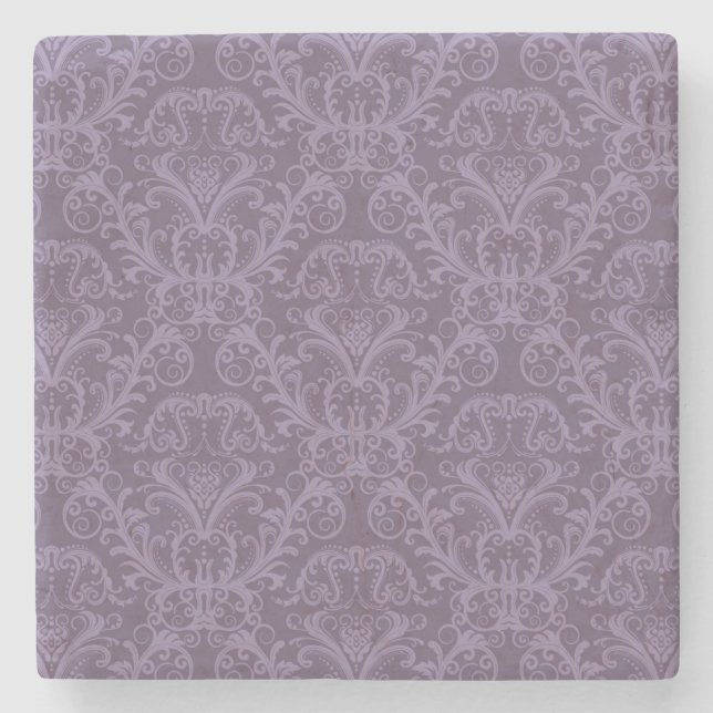 Dessous-de-verre En Pierre Papier peint violet luxueux (Devant)