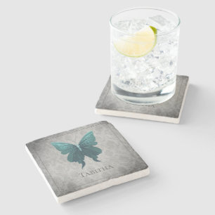 Dessous-de-verre En Pierre Papillon à bijoux turquoise