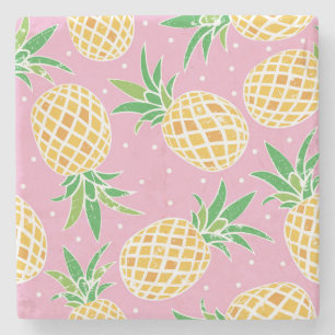 Dessous-de-verre En Pierre Paradis de l'ananas : Motif tropical