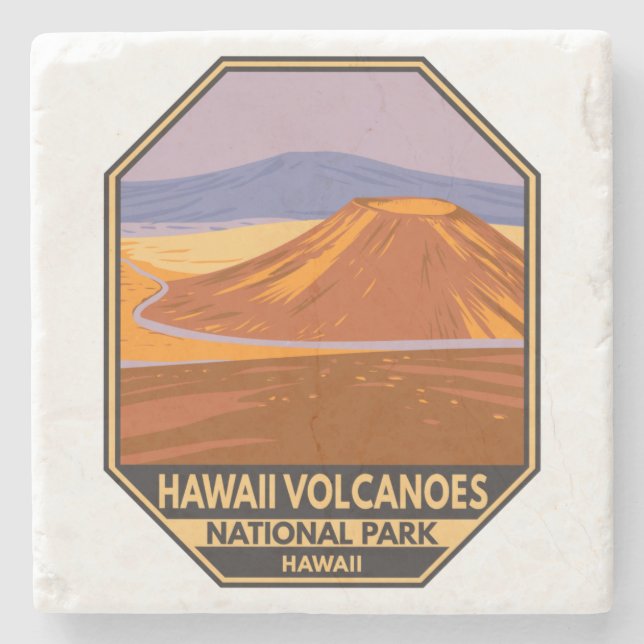 Dessous-de-verre En Pierre Parc national des volcans d'Hawaii Mauna Kea Vinta (Devant)