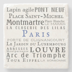 Dessous-de-verre En Pierre Paris et ses monuments
