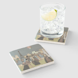 Dessous-de-verre En Pierre Paris victorien