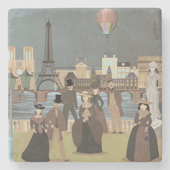Dessous-de-verre En Pierre Paris victorien (Devant)