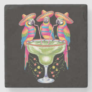 Dessous-de-verre En Pierre Parrot Cinco De Mayo Drôle Boire Fiesta Mexicaine