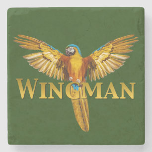 Dessous-de-verre En Pierre Parrot Wingman