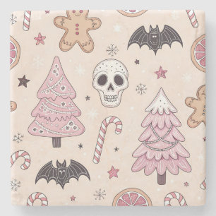 Dessous-de-verre En Pierre Pastel goth emo Noël