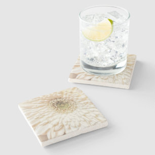 Dessous-de-verre En Pierre Pastel Petals Fleur Chrysanthemum Floral