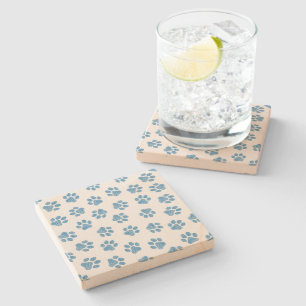 Dessous-de-verre En Pierre Patrouilles de Doodle, Paws de Chien, Paws Bleus