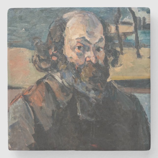 Dessous-de-verre En Pierre Paul Cezanne - Autoportrait (Devant)