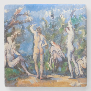 Dessous-de-verre En Pierre Paul Cezanne - Cinq Baigneurs