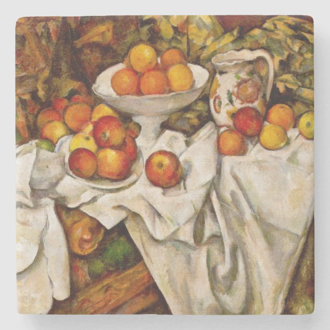 Dessous-de-verre En Pierre Paul Cezanne Pommes Oranges Impressionnisme (Devant)