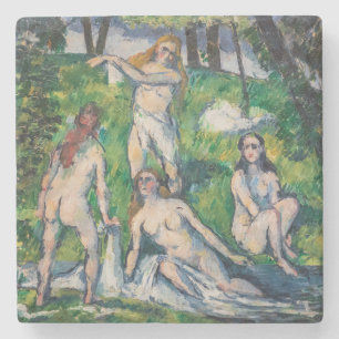 Dessous-de-verre En Pierre Paul Cezanne - Quatre Bathers