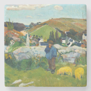 Dessous-de-verre En Pierre Paul Gauguin La Campagne Classique De Swineherd