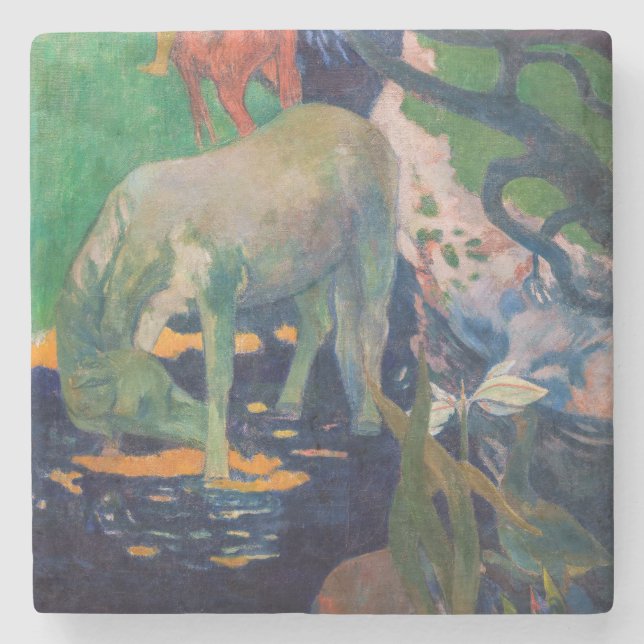 Dessous-de-verre En Pierre Paul Gauguin - Le Cheval Blanc (Devant)