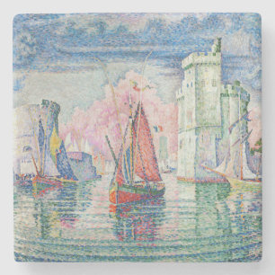 Dessous-de-verre En Pierre Paul Signac - Entrée du port de La Rochelle