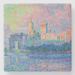 Dessous-de-verre En Pierre Paul Signac - Le Palais des Papes, Avignon