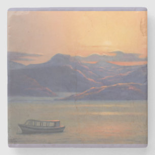 Dessous-de-verre En Pierre "Pays du Dessous de verre de marbre antique"