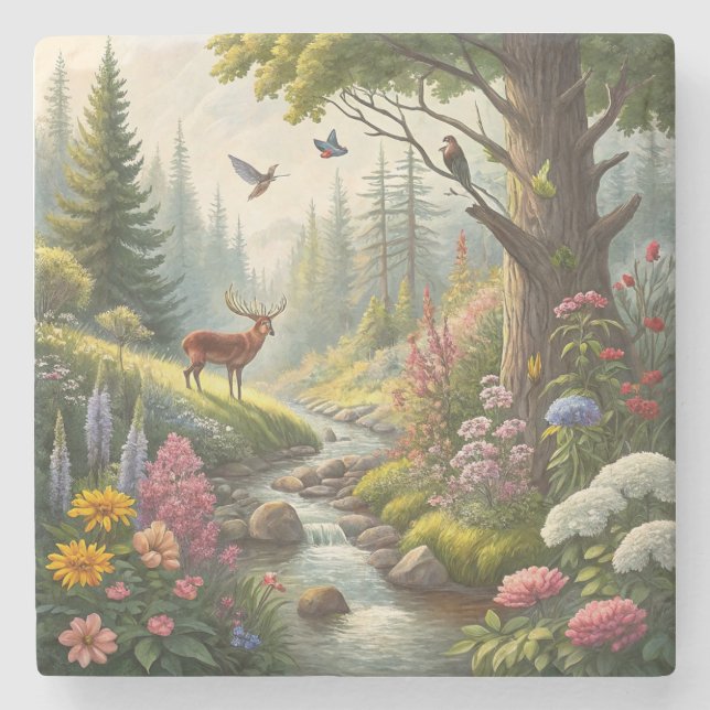 Dessous-de-verre En Pierre Paysage (Devant)