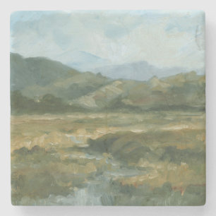 Dessous-de-verre En Pierre Paysage d'Impasto III