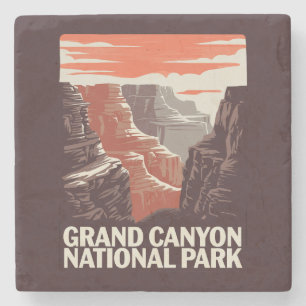 Dessous-de-verre En Pierre Paysage du parc national du Grand Canyon