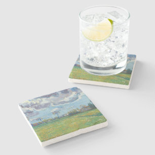Dessous-de-verre En Pierre Paysage sous un ciel orageux Vincent Gogh