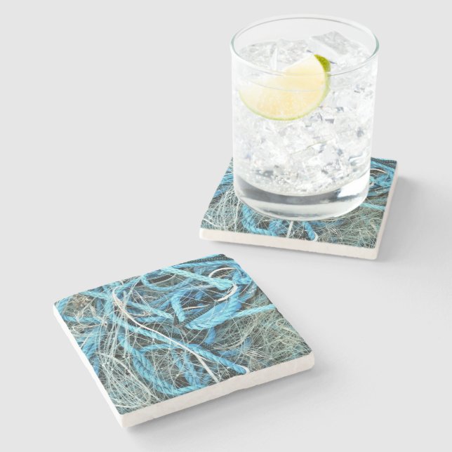 DESSOUS-DE-VERRE EN PIERRE PÊCHE (Côté)