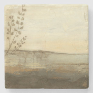 Dessous-de-verre En Pierre Peinture à l'huile moderne de paysage de coucher