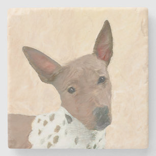 Dessous-de-verre En Pierre Peinture américaine sans poil Terrier - Chien Art